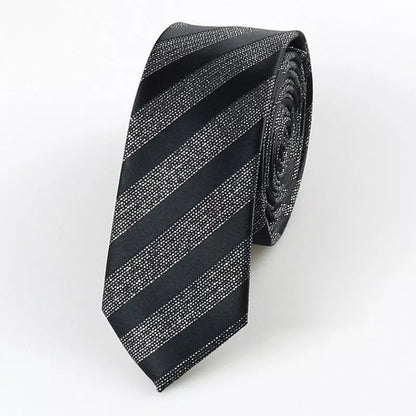 Korean style glossy hand tie for men, 5cm wide, striped dot retro design