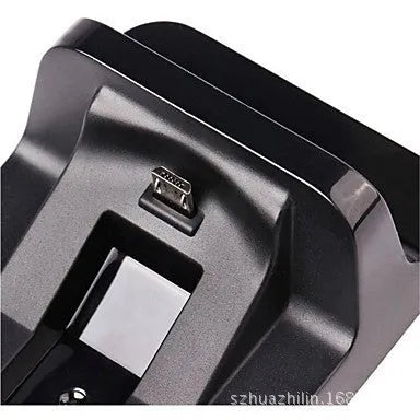 Black ABS plastic fixed charger with double handle for PS4, single pack