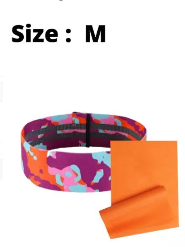 Anti-slip yoga camouflage color resistance band for hip lift and leg beauty exercises