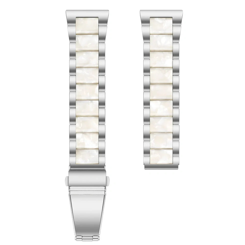 Fashion Personality resin watch strap in multiple colours showing 18cm length and connection points for Apple Watch and universal 22mm watches