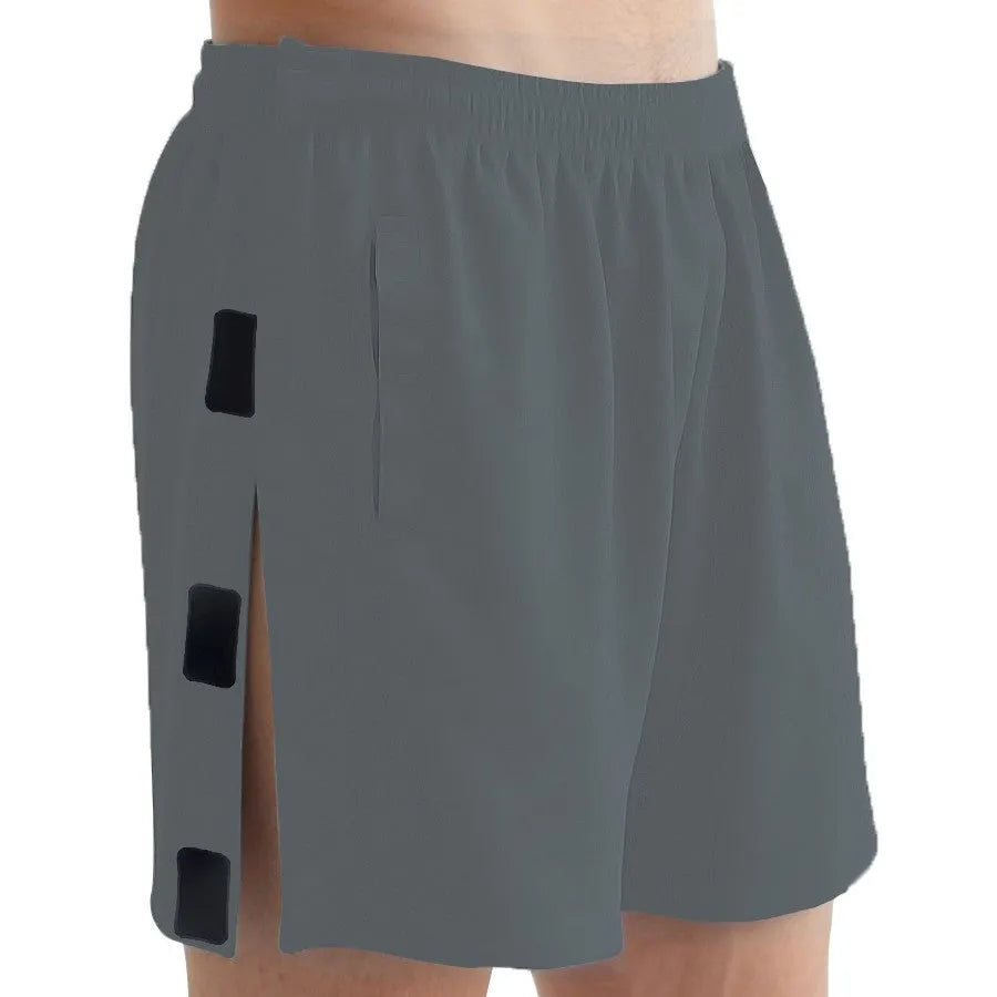 Men's fracture underwear shorts with Velcro waist and leg fastening, polyester, available in four colours and sizes S to 2XL.