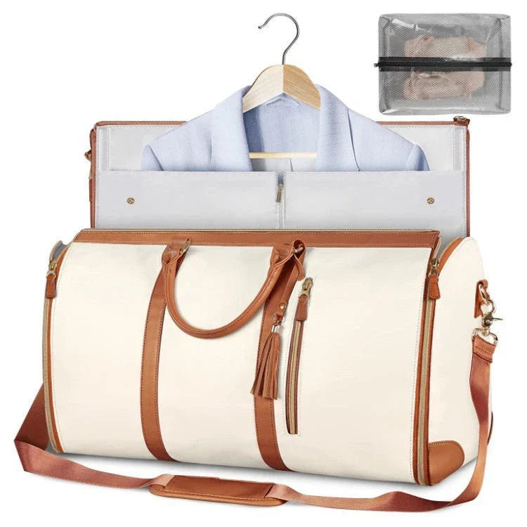 Spacious Travel Duffel Bag - Versatile Women's Handbag with Folding Suit Compartment in Multiple Color Options