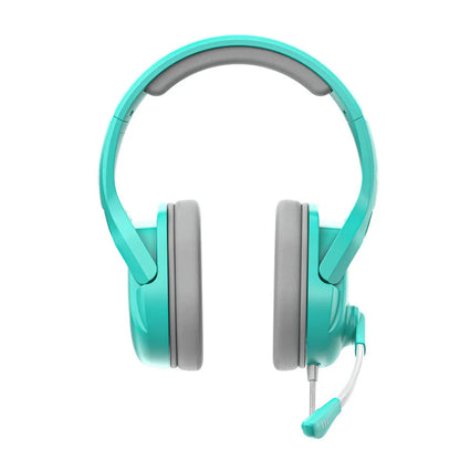 MH86 black and white esports gaming headset with detachable microphone and over-ear design