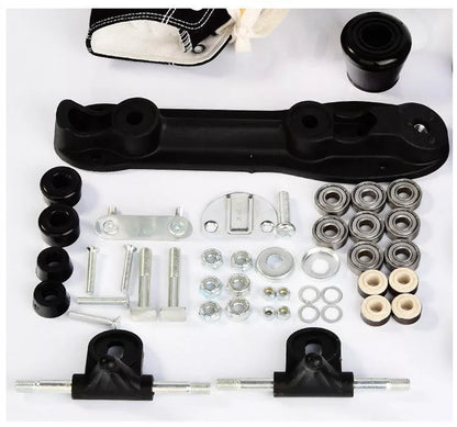 Adult camouflage canvas roller skates with double row PU wheels in various colors