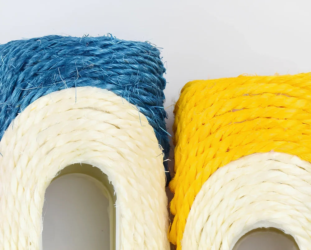 28cm long sisal drum cat toy with 7.5cm diameter for scratching