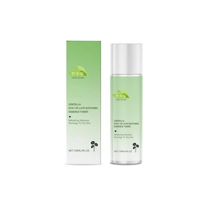 Centella asiatica soothing toner lotion bottle 120ml with hydrating ingredients