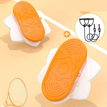 Hexagonal Split Dual Bearing Pedal Lumbar Disc for leg toning and fitness