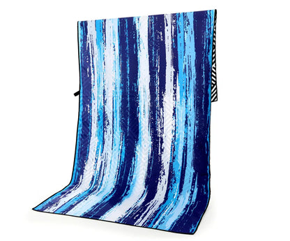 Superfine fibre beach towel in various colours, 175x75cm size, 280g lightweight for travel and outdoor sports