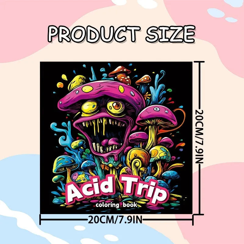 Painting book in Acid Tour colour creative art book for painting sketching and drawing with paper cover 200mm length A4 sized art pad