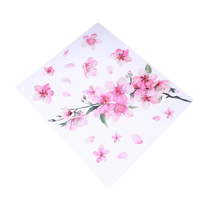 Cherry blossom flower pattern car sticker in PVC vinyl material for vehicle decoration