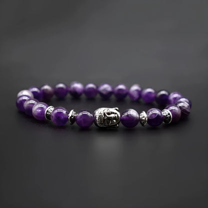 19mm tiger eye Buddha head stone bead bracelet with manual craftsmanship