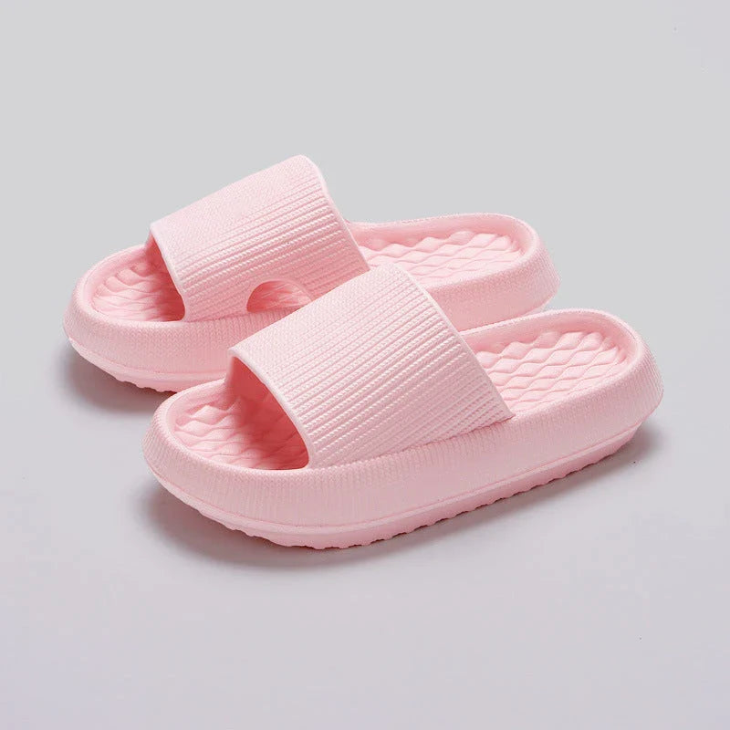 Comfy slip-on sandals with stylish rhombus pattern design, available in various colors and sizes