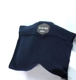 U-shaped convex travel neck scarf pillow in black, grey, navy, or red with cotton filling.