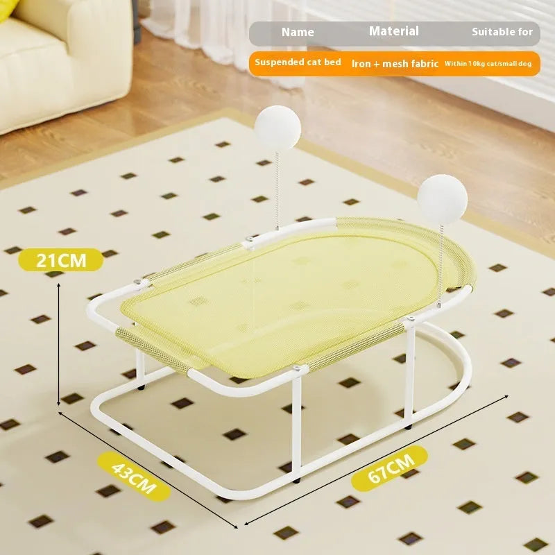 Large fabric kennel with bracket design for cats and puppies in grey colour