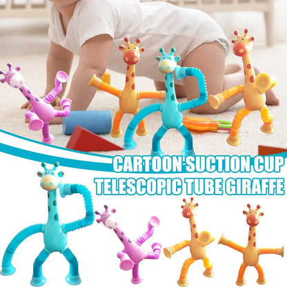 Giraffe Tubes Sensory Toys in various colors, stretchable fidget toy for stress relief