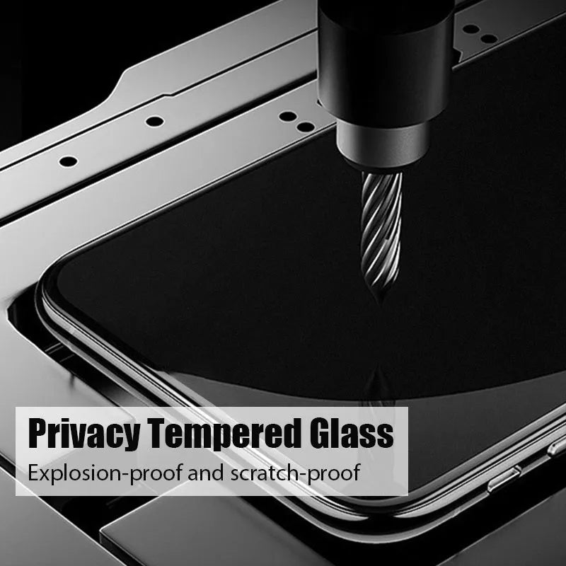 Minimalist anti-spy privacy screen protector for Xiaomi Poco and Redmi Note mobile phones.