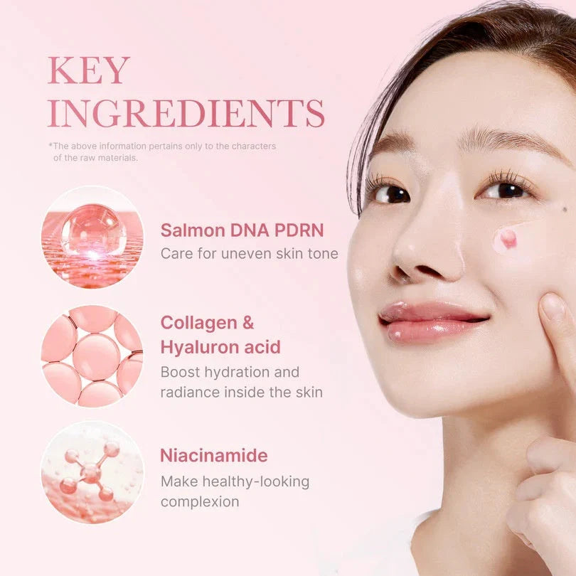 Pink collagen capsule cream with pearl extract in 50ml packaging