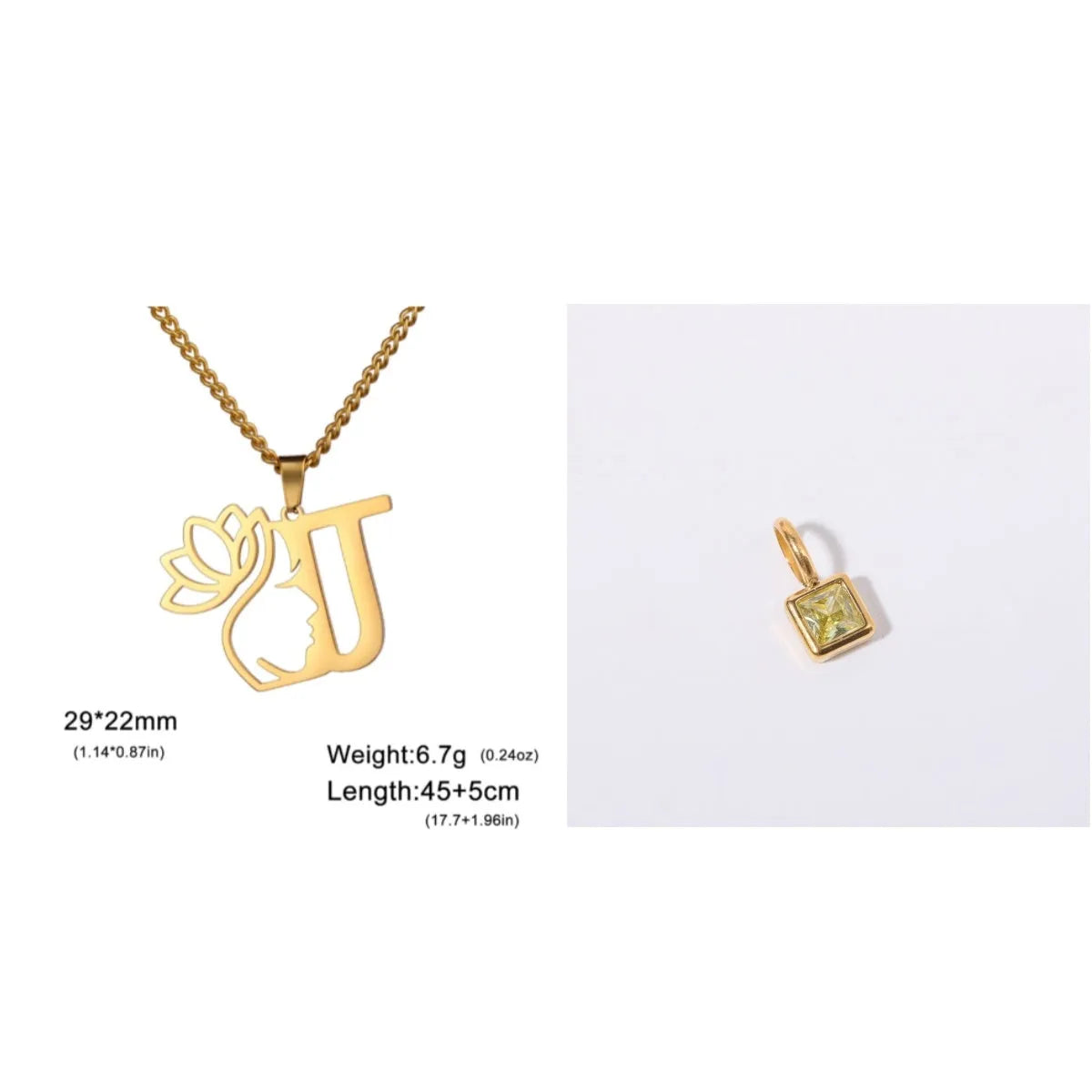 Stainless steel fashion necklace with geometric cross chain design and electroplated finish in gold or silver colour