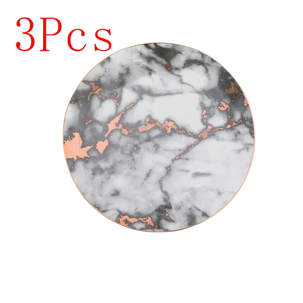 Ceramic Western steak plate with gold accents in 10-inch and 8-inch sizes, multiple colour options