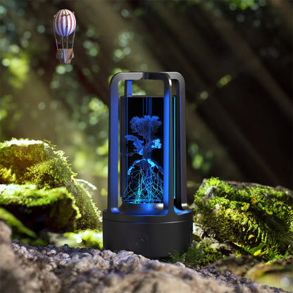 Stylish 2-in-1 Acrylic Lamp and Bluetooth Speaker with Touch Controls and Versatile Designs