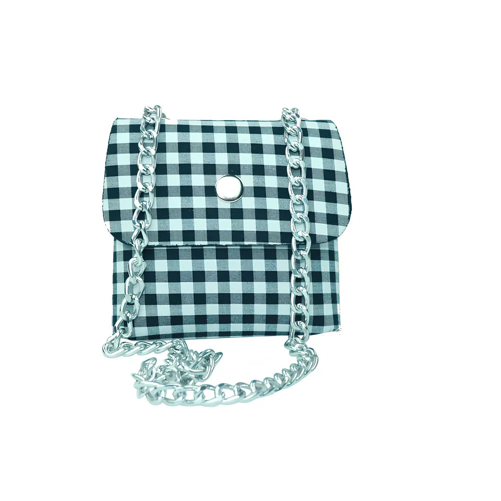 Green square lattice PU backpack for small pets, 35cm tall with mesh sides and adjustable straps