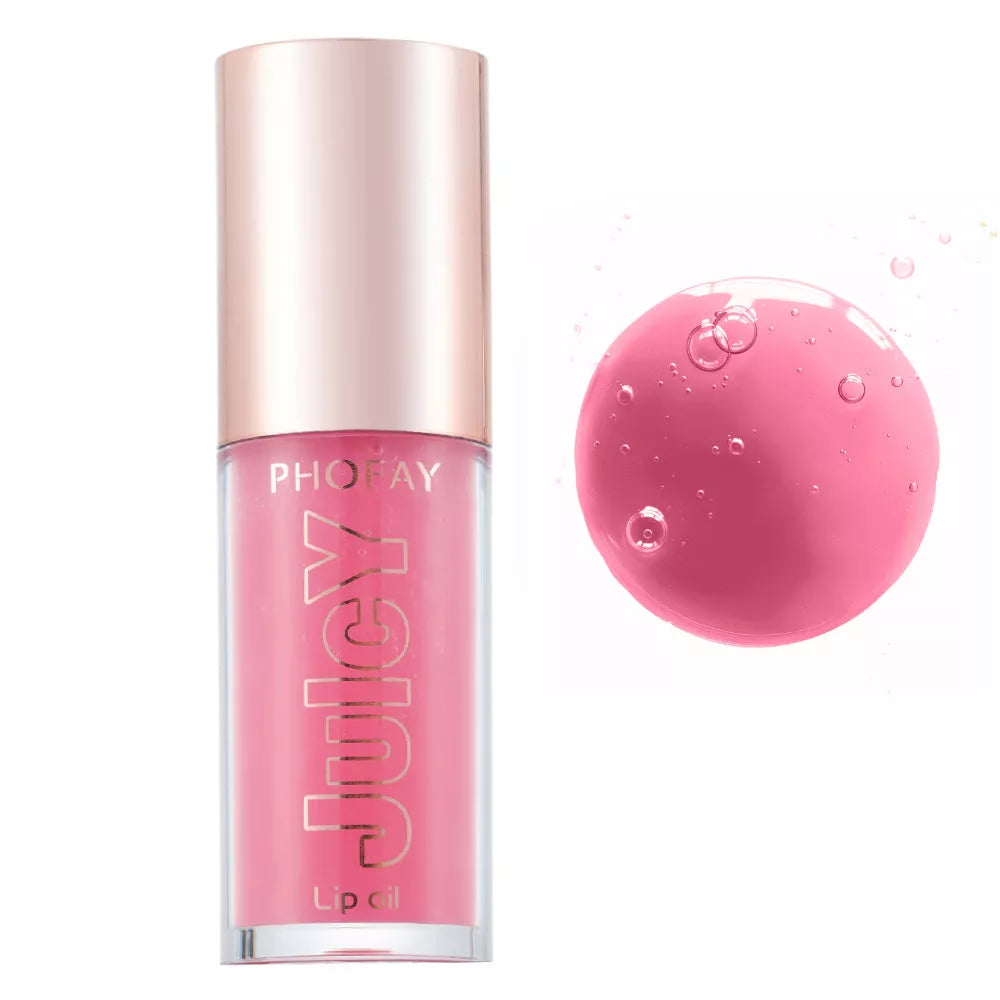 PHOFAY Juicy Lip Oil with doe-foot applicator for ultra-moisturizing lip care