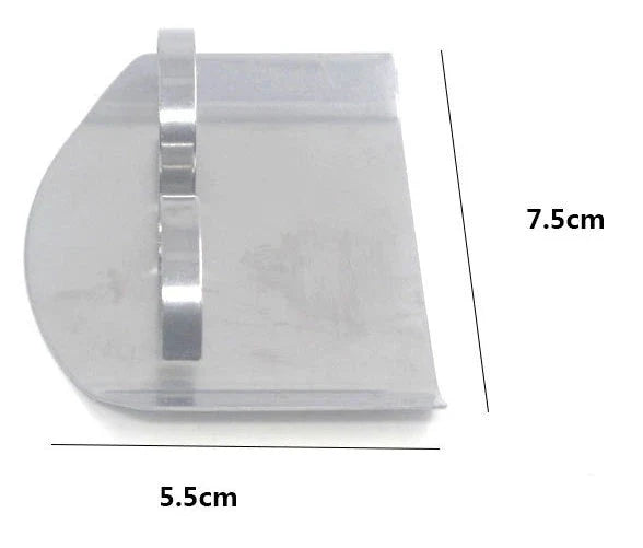 Premium stainless steel finger guard for safe and confident cooking, slicing, dicing, and chopping in the kitchen