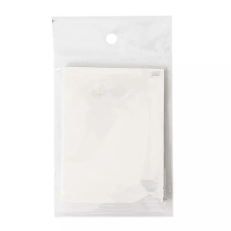 Transparent Post-it notes in various colors and sizes for organized note-taking