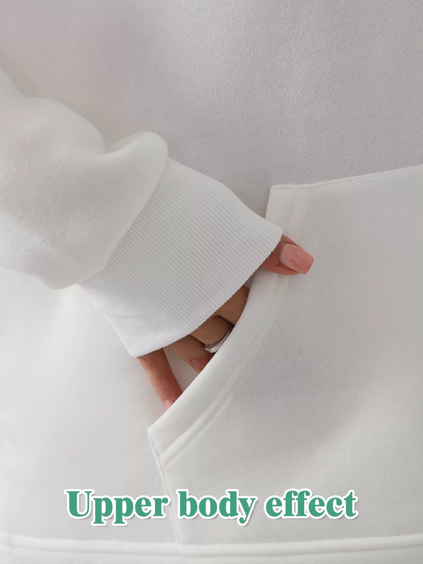 Women's casual long sleeved sweatshirt set in solid colors