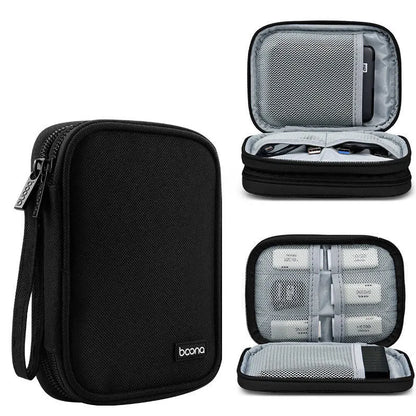 2.5-inch mobile hard disk protective Oxford cloth cover in grey and black colour options