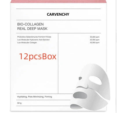 Deep Collagen Overnight Mask - Rejuvenating Facial Sheet Masks with Low-Molecular-Weight Collagen for Firmer, More Radiant Skin