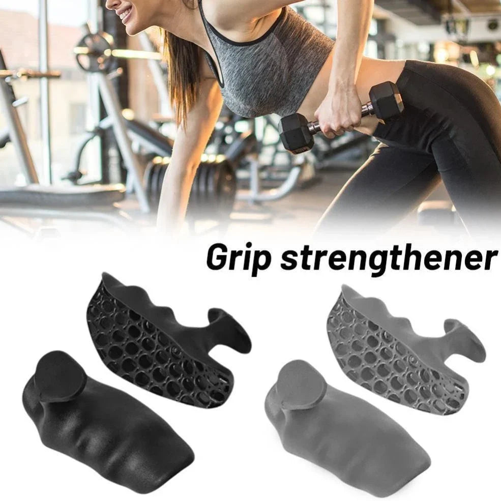 Anti-slip grip strengthener finger trainer for dumbbell exercises with breathable fabric