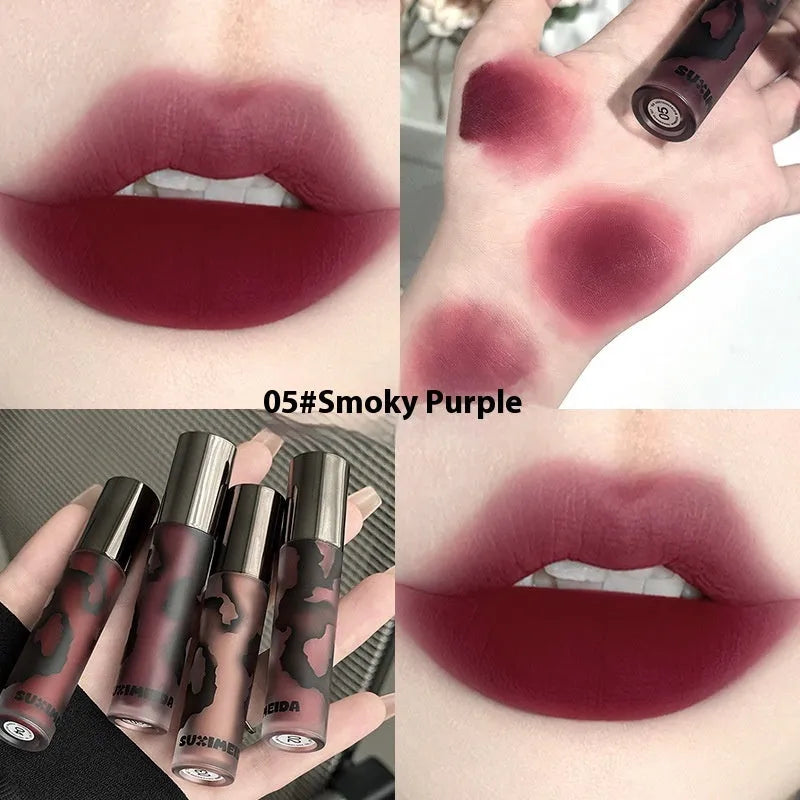 Lava Secret Matte Lip Mud Lipstick in five colour options with 3.2g net content and no-stain formula