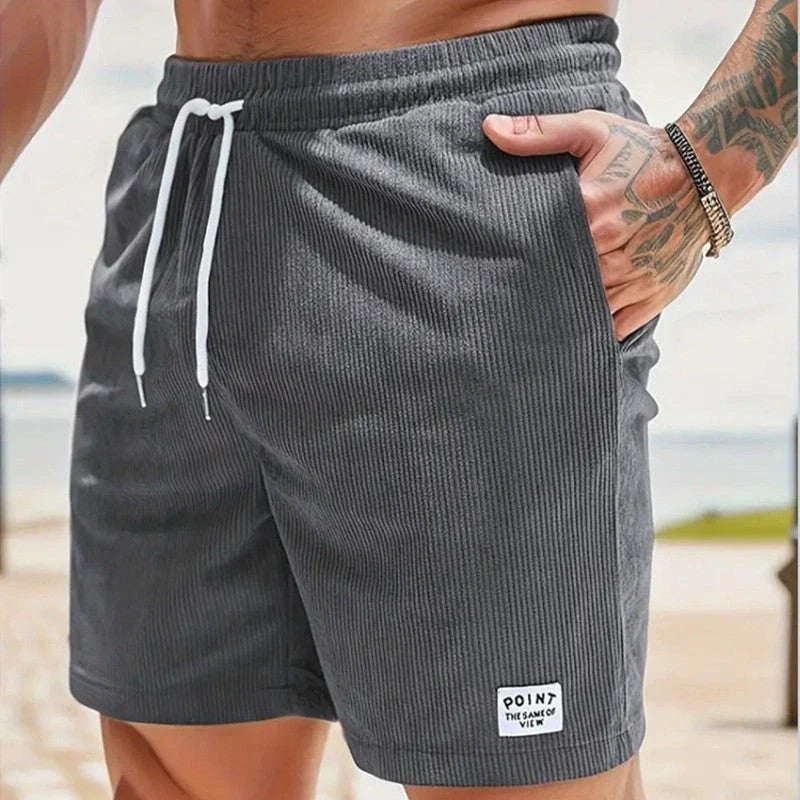 Comfortable corduroy drawstring shorts in a variety of stylish colors, perfect for casual summer wear.