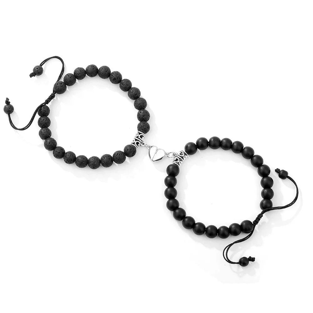 Stylish Magnetic Couple Bracelets with unique vibrate feature for keeping connections alive