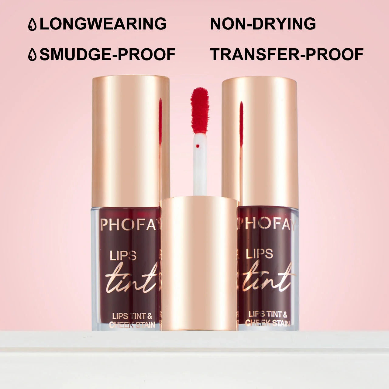 PHOFAY Lip Tint offering long-wearing, vibrant color for lips and cheeks