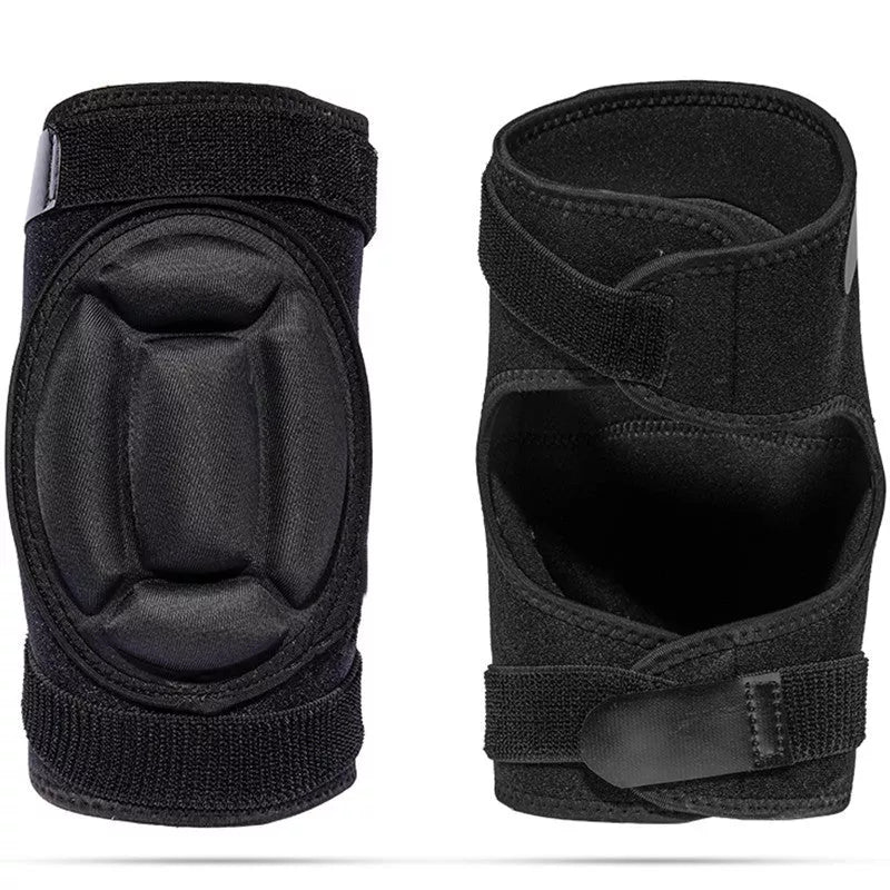 Roller skating and skiing hip, knee, and elbow protection set with adjustable straps