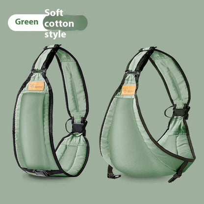 Cloth fabric baby waist stool carrier for hands-free carrying of infants and children.