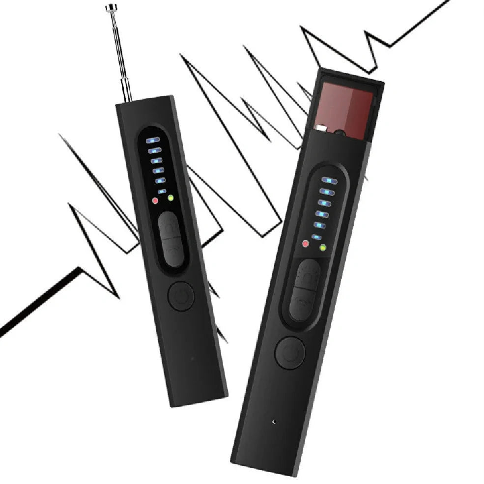 Wireless infrared detector measuring 10.8cm with USB cable for hidden camera detection