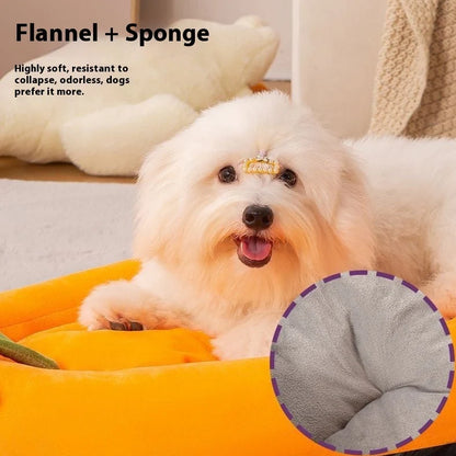 Universal removable washable dog mat in eggplant pet pad-brown colour showing cloth texture and rectangular shape