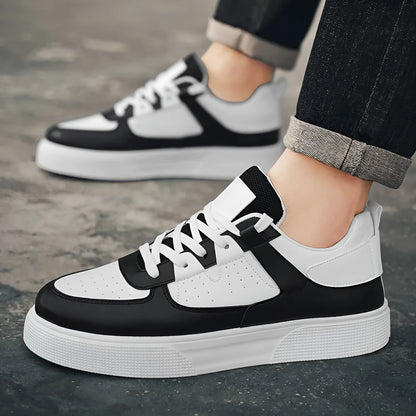 White plaid board shoes with breathable mesh lining and wear-resistant plastic sole, front lace-up, sizes 39-48