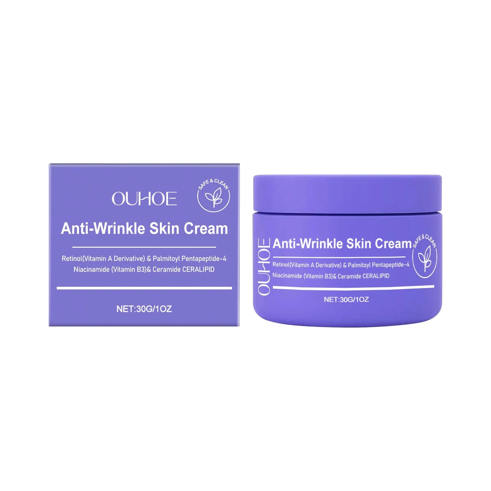 30g jar of moisturising daily neck cream containing retinol and ceramides