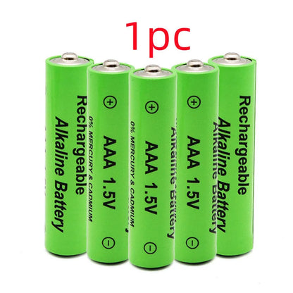 Alkaline rechargeable AA battery with 3000mAh capacity and 1.5V voltage for household devices