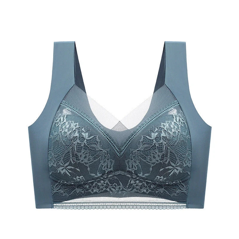 Cool summer ice silk seamless bras for women, offering breathable comfort and stylish design