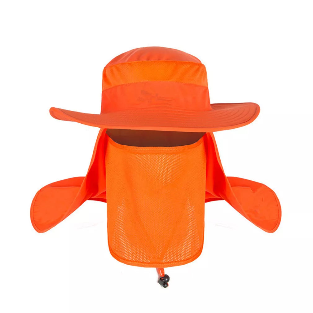 Fisherman's hat with full sun, water, and UV protection in various colors