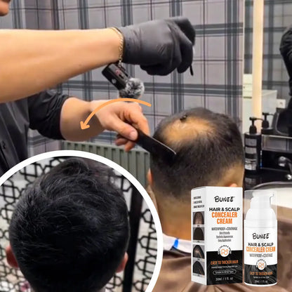 30ml bottle of grey scalp concealer pomade for covering hair thinning areas