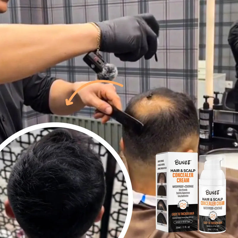 Scalp Concealer Hair Pomade for Hair Thinning Coverage, 30ml Bottle for Nourishing Scalp and Creating Dense Appearance, Grey Colour Shade for Natural Blend with Hair