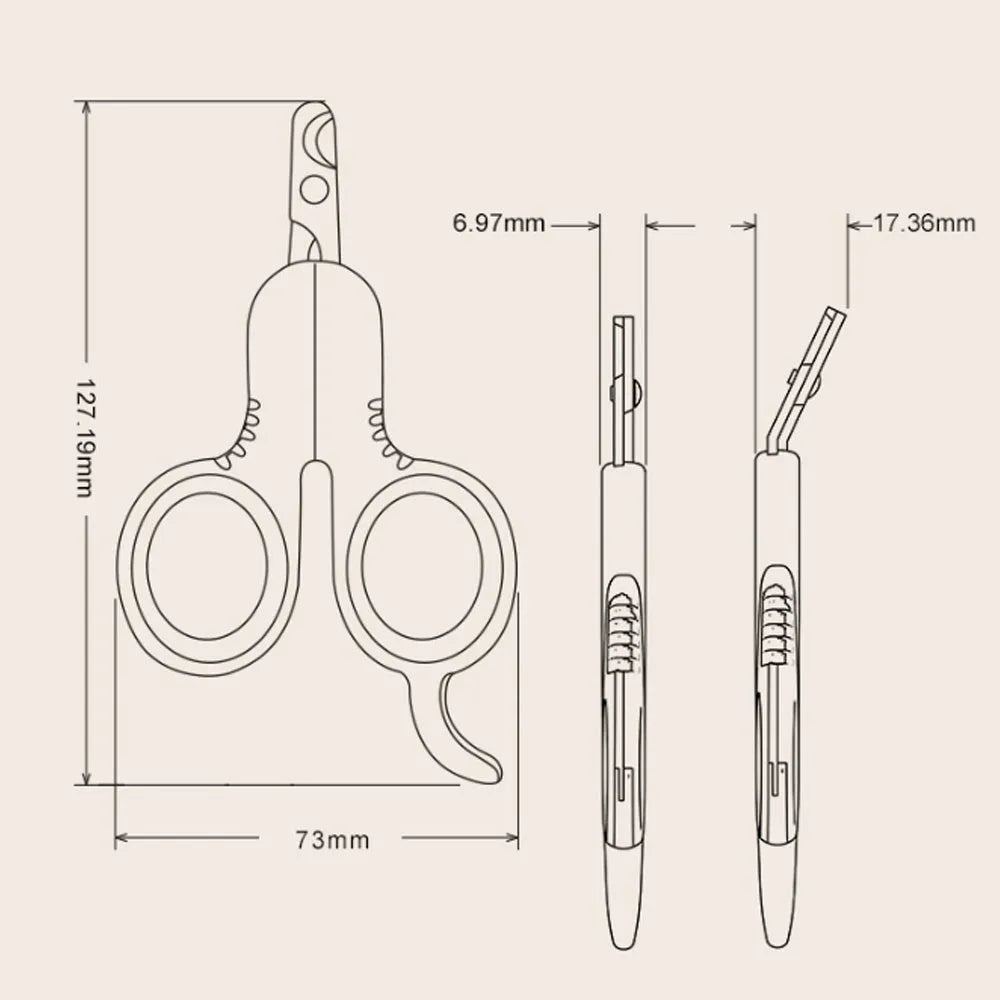 Professional grey pet nail clippers with curved safety tips and a rubberised ergonomic handle on a white background.