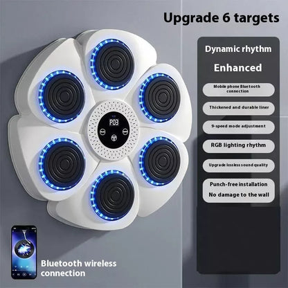 Smart Bluetooth wireless boxing equipment with half finger gloves for home workouts