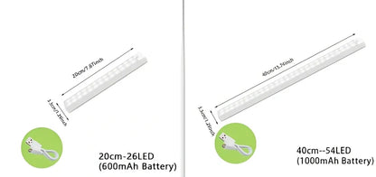 Stainless steel wireless LED motion sensor night light with magnetic wall mounting